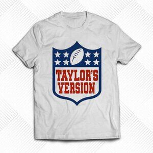 Taylor’s Version Football NFL White T-Shirt, Music & Sports Fan Unisex Tee 96
